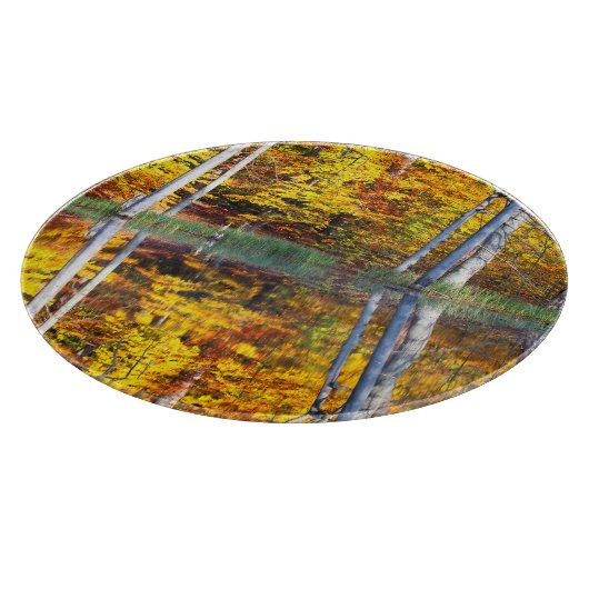 Autumn Reflection Schneidebrett (Ecke)