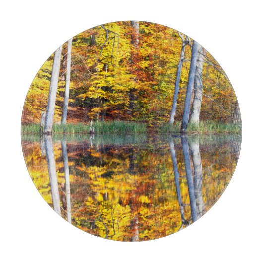 Autumn Reflection Schneidebrett (Vorderseite)