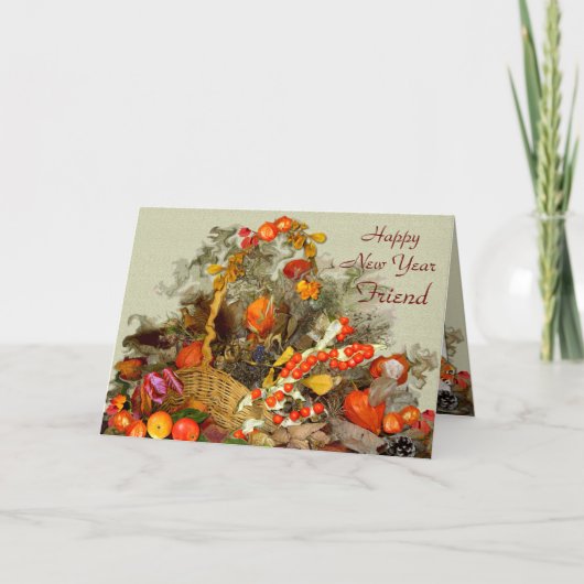 AUTUMN-REGELUNG ~ Neujahrskarte (Freund) Feiertagskarte (Vorderseite)