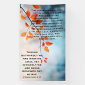 Autumn Renewal Christian Scripture Art Banner (Vertikal)