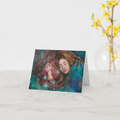 "Autumn Repose" fine art greeting card... Karte (Gelbe Blume)