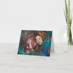 "Autumn Repose" fine art greeting card... Karte