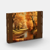 Autumn River Tree Fotoblock (Links)