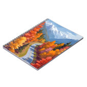 Autumn Road | Fall Foliage Watercolor Nature Notizblock (Linke Seite)
