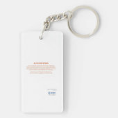 Autumn Road - KidsArt for CHOC Schlüsselanhänger (Rückseite)