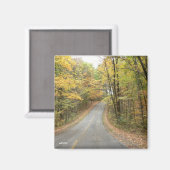 Autumn Road Magnet (Vorderseite/Rückseite)
