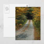 Autumn Road Postcard Postkarte (Vorne/Hinten)