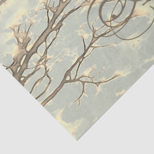 AUTUMN ROBIN Herbstzweige Seidenpapier (Detail)