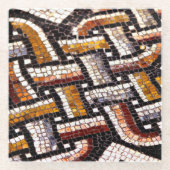 Autumn Roman Mosaic Glasuntersetzer (Vorderseite)