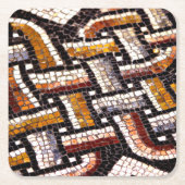Autumn Roman Mosaic Rechteckiger Pappuntersetzer (Vorderseite)