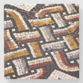 Autumn Roman Mosaic Steinuntersetzer (Vorderseite)