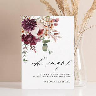 Autumn Romance Floral Oh Snap Signature Editierkar Einladung