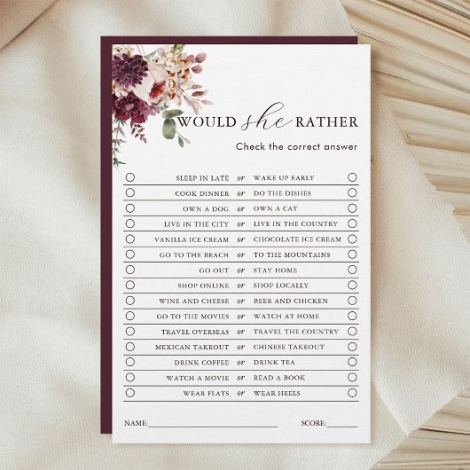 Autumn Romance Floral würde sie eher spielen