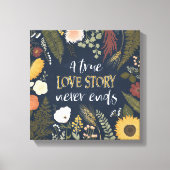 Autumn Romance V | Eine wahre Liebesgeschichte end Leinwanddruck (Vorderseite)