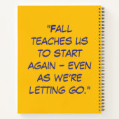 Autumn Roots, Fresh Starts – Back to School Notizblock (Rückseite)