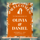  Autumn Rust Entry Sign with Leaves Acrylschild (Neutral)