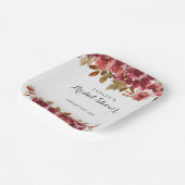 Autumn Rustic Brunch & Bubbly Bridal Shower Pappteller (Gewinkelt)