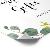 Autumn Rustic Calligraphy Cards and Gifts Zeichen Poster (Ecke)