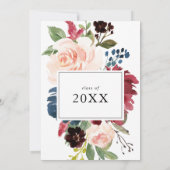 Autumn Rustic Modern Calligraphy Graduation Party Einladung (Rückseite)