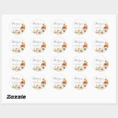 Autumn Rustic Vielen Dank, dass du Sticker hochzim (Blatt)