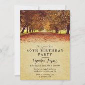 AUTUMN - Rustikaler Herbst Herbst Einladung zum Ge (Vorderseite)