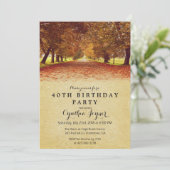 AUTUMN - Rustikaler Herbst Herbst Einladung zum Ge (Stehend Vorderseite)