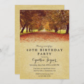 AUTUMN - Rustikaler Herbst Herbst Einladung zum Ge (Vorne/Hinten)