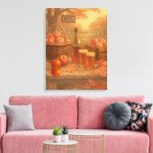 Autumn’s Pour - Rustic Cider Tasting Leinwanddruck (Insitu (Wohnzimmer))