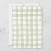 Autumn Sage Green Pumpkin Traktor Boy Baby Dusche Einladung (Rückseite)