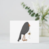 Autumn Scarecrows ・ Crow Postkarte (Stehend Vorderseite)