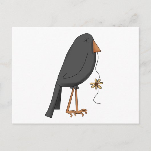 Autumn Scarecrows ・ Crow Postkarte (Vorderseite)