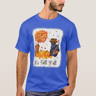 Autumn Scottish Terrier Scottie Dog Lover Sein Fal T-Shirt