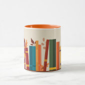 Autumn season cozy book stack Taza Tasse (Zentrum)
