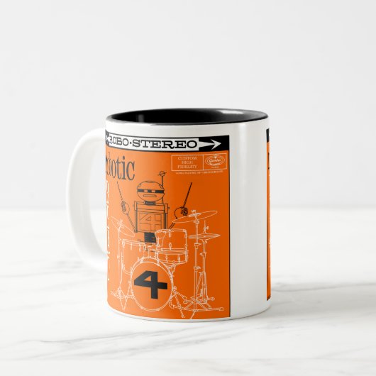 Autumn See "ROBOTERschlag-Langspielplatten" Tasse (Vorderseite Links)