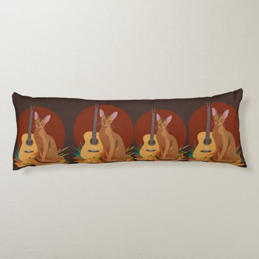 Autumn Serenade Cat Body Pillow Seitenschläferkissen (Rückseite)