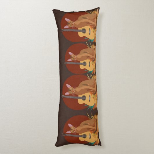 Autumn Serenade Cat Body Pillow Seitenschläferkissen (Rückseite (Vertikal))