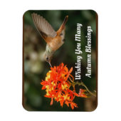 Autumn Sessings Hummingbird Flexible Magnet (Vertikal)