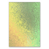 Autumn Shades Green Yellow Wed Falted Table Card Tischnummer (Rückseite)