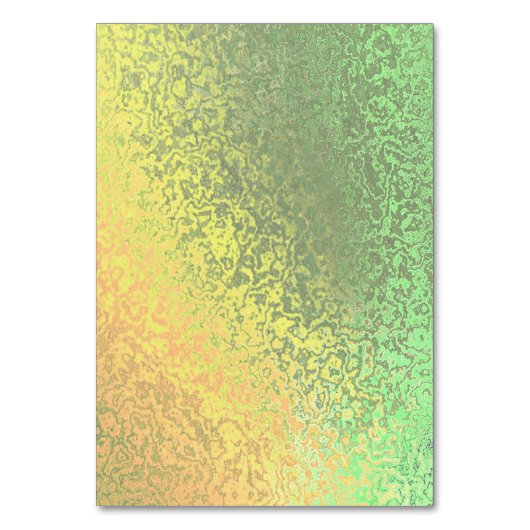 Autumn Shades Green Yellow Wed Falted Table Card Tischnummer (Rückseite)