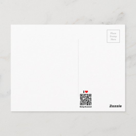 Autumn Shadows Modern Art Postcard Postkarte (Rückseite)