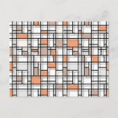 Autumn Shadows Modern Art Postcard Postkarte (Vorderseite)