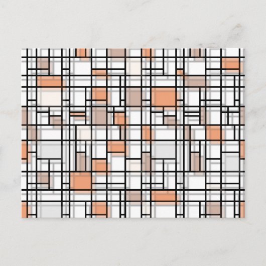 Autumn Shadows Modern Art Postcard Postkarte (Vorderseite)