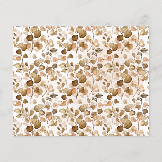 Autumn Share a Date Ideo Shower Game Card Flyer (Hinten)