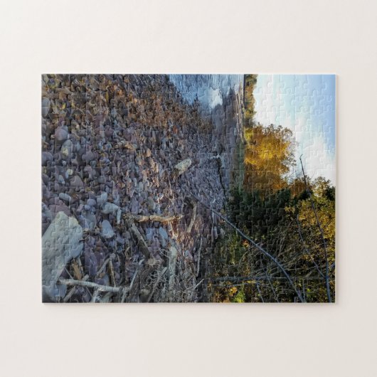 Autumn Shoreline on Lake Superior Puzzle (Horizontal)
