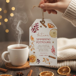 Autumn simmering potpourri geschenkanhänger