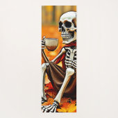 Autumn Skeleton Coffee Break Design Yogamatte (Rückseite)