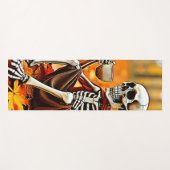 Autumn Skeleton Coffee Break Design Yogamatte (Vorderseite (Horizontal))