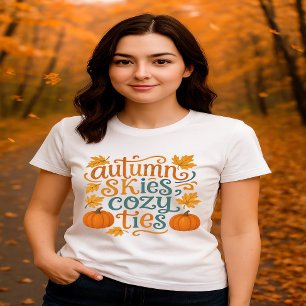 Autumn Skies Cosy Krawatte - Fall Typografy Tri-Blend Shirt