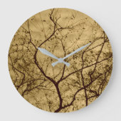 Autumn Sky Große Wanduhr (Vorderseite)