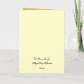 Autumn Song Erntedank Gedicht Grußkarten Feiertagskarte (Rückseite)